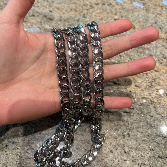 Unlisted Handbags - NWT 47" DIY Iron Flat Chain Strap Handbag Chains Accessories with Metal Buckles